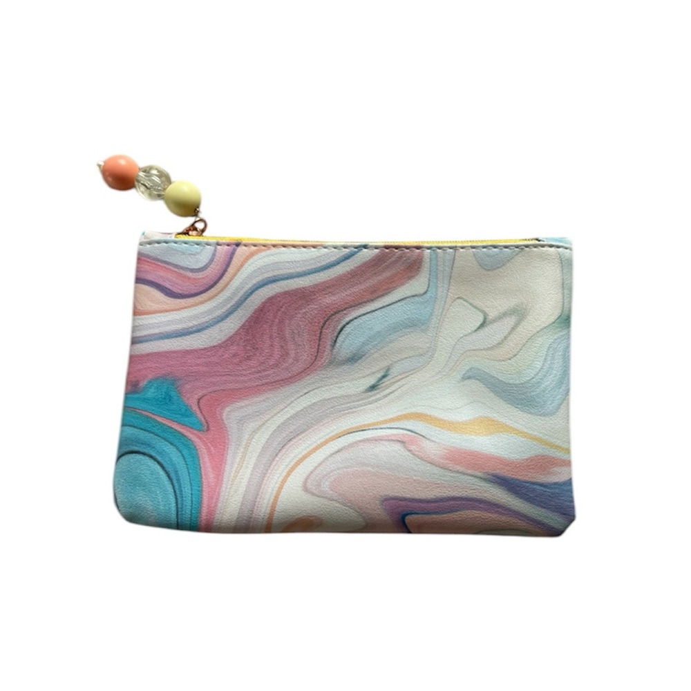 Ipsy pastel marbled makeup pouch